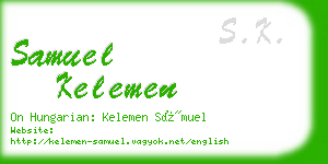 samuel kelemen business card